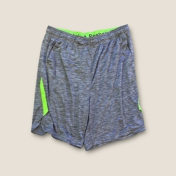 Reebok Athletic Shorts Gray Green 3XL - Picture 1 of 2